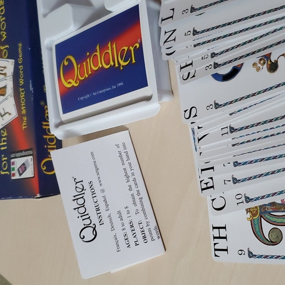 3/$20 Quiddler Card Game, Vintage 1998 - Picture 4 of 6